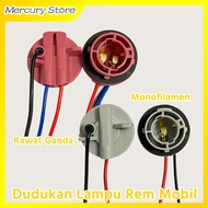 Car Turn Signal Light Socket, Brake Bulb Fitting, 2-Prong 3-Prong 1156 / 1157 Light Bulb Socket Adap