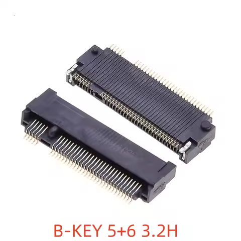 2pcs M.2 Connector 67P A E M KEY NGFF Interface Socket for SSD with H=3.2/4.2/4.8/6.7/8.5