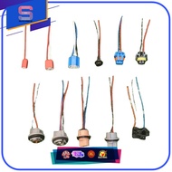 CAR HEADLIGHT BULB SOCKET FOR H1/H3/H4 CERAMIC/H4 ORI TYPE/H7/H8/H11/HB3/HB4/T10/T20 1 PIN & 2 PIN/1