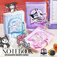 Kuromi Sanrio Notebook Kuromi Student Kid Cartoon Specialshaped Magnetic Buckle Notebook Guka Melody