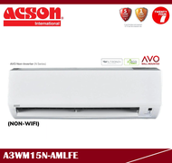 [ Delivered by Seller ] ACSON 1.5HP A3WM15N AVO Non-Inverter Air Conditioner / Aircond / Air Cond R32 A3WM15N-AMLFE (A3WM15N/A3LC15F)