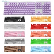 HUBERT Keyboard Keycap Transparent 104Pcs Mechanical Keyboard 104/108 980k Colorful Blank Keycaps