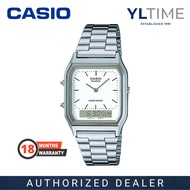 [MARCO Warranty] Casio Lady AQ-230A-7D Vintage Analog-Digital Quartz Watch