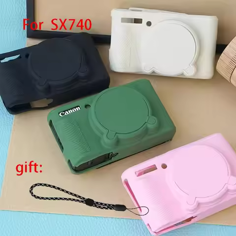Silicone camera bag suitable for Canon PowerShot SX730 SX740 SX740HS protective case soft shell shoc