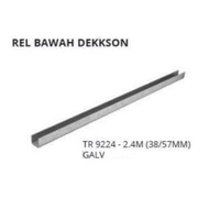 Rel Bawah Dekkson TR 9224-2.4M GALV Rel Bawah Pintu Besi Lipat Gantung