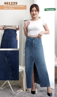 BANDIDAS - HW Rok Jeans Panjang Wanita Belah Tengah