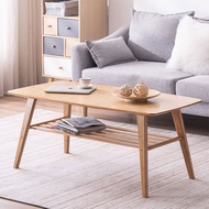 โต๊ะไม้ โต๊ะกลาง2ชั้น สไตล์โมเดิร์น 120x60x50cm โต๊กลางโซฟา โต๊ะ โต๊ะหน้าโซฟา Coffee Table โต๊ะกาแฟไ