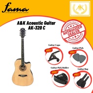 [FAMA]A&K Acoustic Guitar AK-320C -41 Full Size Acoustic Guitar