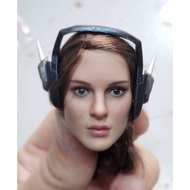 [Ready Stock] Miniature 1/6 Scale Female Size Sci-Fi cyberpunk DVA headset 12" Action Figure