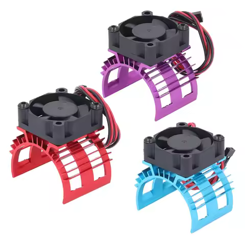 RC Car Motor Cooling Fan with Aluminum Alloy Heatsink for 540 550 3650 3660 3665 Size Brushed Brushl