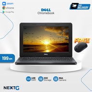 Dell Chromebook 3180 Renewed Business Laptop | Intel Celeron N3060 Dual Core CPU | 4GB DDR3 RAM | 16GB SATA HDD |11.6 in