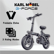 US G Force Electric Bike C14 G14 Chainless Folding Bicycle Skuter Elektrik E Bike 400W Lithium Battery