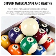 One Set 16Pcs 50.8Mm American Childrens Billiards Home Tabletop Game Sets Mini Billiard Balls Pool B