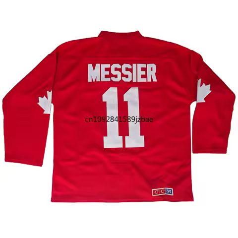 Mario Lemiux Jersey 1991 Coupe Team Canada Cup Hockey 4 Bobby Orr Jersey 11 Mark Messier Jersey All 