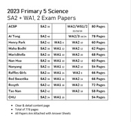 Top schools 2023 Primary 5 SA2 (Year-End )& WA123 (P5) Exam Paper
