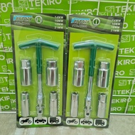 MATA VICTORY Spark Plug Wrench Set 4 Double Spark Plug Wrench 14/16/18/21 mm Spark Plug Socket