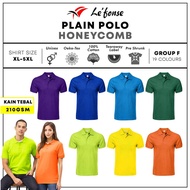 Lefonse Plain Polo Honeycomb 100% cotton T-shirt 210gsm **L01
