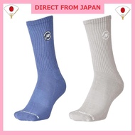 [New Balance] Unisex Socks Circular Logo Crew Socks 2P (LAS51182) 2 pieces 2 packs 2 pairs Breathabl