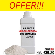 ML: NEO CHLOR 90G GRANULES (1KG/ BOTTLE)(POOL CHLORINE)(JAPAN)