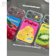 Summer Fresh Color Star Contrast Color Fruit Suitable for iPhone 17 16 15 14 Pro Max i15 i16 17Pro P