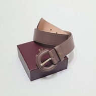 IKAT PINGGANG WANITA AIGNER SELMA WOMAN BELT MUSHROOM BROWN ORIGINAL