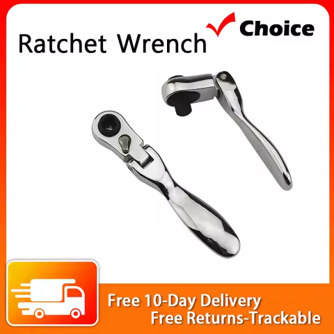 Mini 1/4 Inch 72-Tooth Double Headed Ratchet Wrench Repair Hand Tools Repair Tool Screwdriver Bit fo