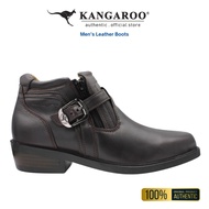 KANGAROO Men Leather 5.5" Boots - Dark Maroon 8364-A3