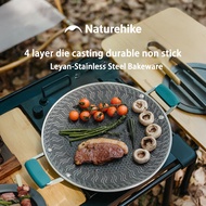 Naturehike316 stainless steel carved camping cookware wok Honeycomb Skillet for All Stove