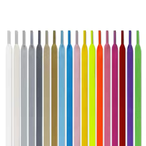 New Flat Cotton Shoelaces for Sneakers AF1 AJ1 Shoelace High-top Canvas Casual Shoe Laces No Elastic