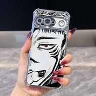 Jujutsu Anime Kaisen Phone Case For Google Pixel 10A 9A 9 8A 8 7A 7 Pro XL Plating Drop-proof Transp