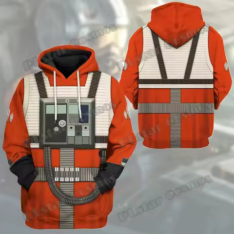 Cosplay Apparel X-Wing Pilot 3D Printed Fashion Men's Hoodies & Sweatshirt Autumn Streetwear Unisex 