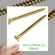 CHIPBOARD SCREW M3.5 x 30mm (50pcs) M3.5x35 (40pcs)