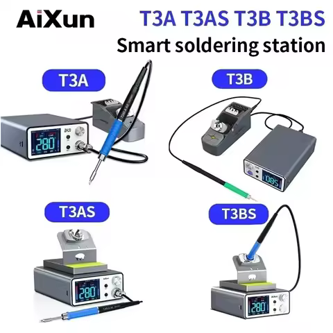 AIXUN T3A T3B Smart Soldering Station T115/T210/T245/T12 Rework Station for Motherboard PCB BGA SMD 