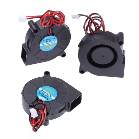 High Quality DC 5V 12V 24V 5015 Turbo Fan Blower Extruder Radiator Diameter 5CM High Speed Cooling C