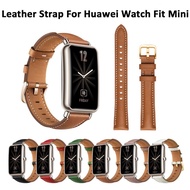 [HOT JUXXKWIHGWH 514] สายหนังห่วงหนังแท้สำหรับ Huawei Watch Fit Mini สายรัดข้อมือสร้อยข้อมือสำหรับ Huawei Smart Watch Fit Mini Corre