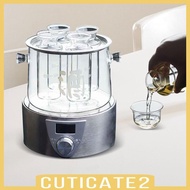 [Cuticate2] Sake Pot Set Sake Tank Sake Cups Transparent for Hotel Home Housewarming