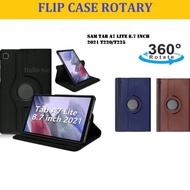 Samsung Tab Case A7 Lite 8.7 Inch / Casing Tab A7 Lite 2021 T220/T225 Rotary Flip Cover Stand