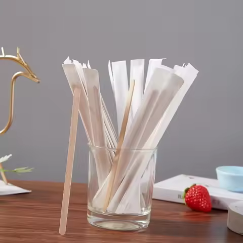 Household Milk Powder Honey Stir Bar Disposable Eco Friendly Long Handled Agitate Rod Independent Pa