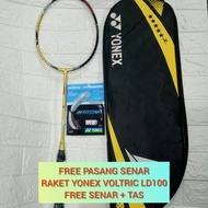 Yonex VOLTRIC 100LD (GOLD) BADMINTON Racket FREE AEROSONIC String+Bag