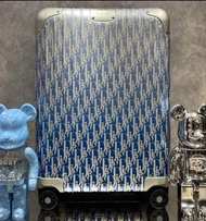 💜RIMOWA日默瓦 x Dior 迪奧聯名款 Oblique 機艙 金屬 鋁鎂合金 行李箱拉桿箱 21/26/30寸 男女同款情侶款 Cabin metal aluminum magnesium a