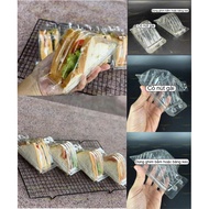 100-200-500 Roof triangle plastic box H06, plastic sandwich box, transparent sandwich box, box h06