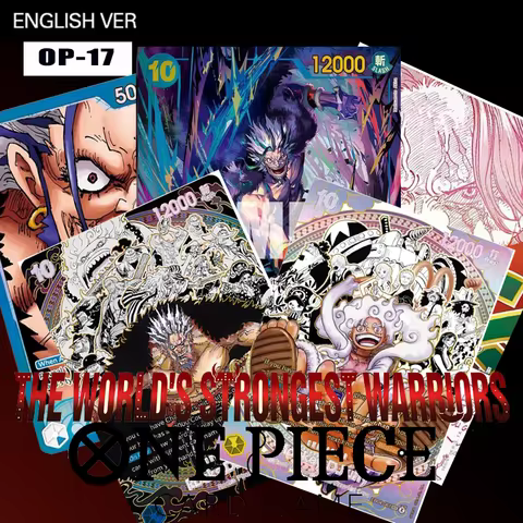 Diy Pre-Order ENGLISH One Piece Op-17 The Worlds Strongest Warriors Eb04-061 Monkey D Luffy Op17-118