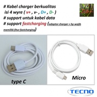 Usb C & micro charger cable tecno Pova LD7 LD7j - Pova 2 LE7 LE7n - Pova Neo LE6 LE6h - Pova Neo 2 L