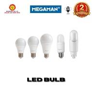 MEGAMAN LED Bulb (10W / 12W / 15W) E27 & Stick Bulb PLC / E27 | Lampu Mentol Lamp Bulb