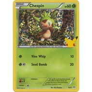 Chespin - 6/25 - 25th Anniversary Holo McDonalds 25th Anniversary Singles