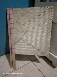 Kipas bambu atau hihid jumbo 40x37 cm