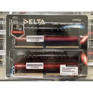 16GB (8GBX2) DDR4/2400 RAM PC (แรมพีซี) TEAM DELTA LED BREATHING LIGHT ไฟสีขาว ของใหม่มือ1