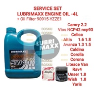 (90915-YZZE1 +Lubrimaxx 5W40-4L Fully Engine Oil) TOYOTA CAMRY 2.2 VIOS NCP42 NCP93 ALTIS 1.6 1.8 AV
