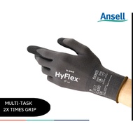 ( Local SG )Ansell Hyflex 11-840 Glove Nitrile Foam Coating Safety Glove Work Glove Size M L [Genera