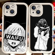 H116 Sugoi Senpai White Casing for iPhone 6 7 6s 8 Plus 13 14 Pro Max